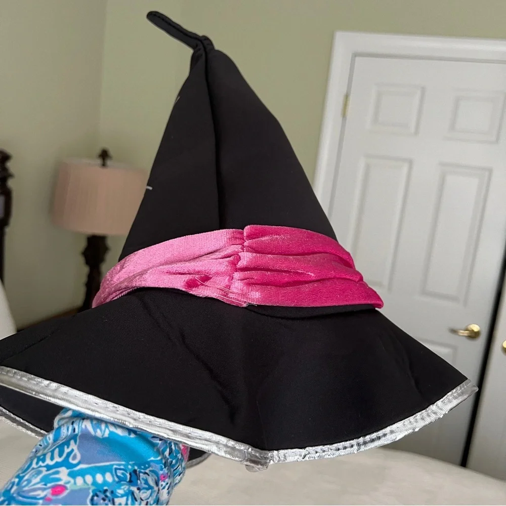 Witch costume dress, hat, broom Youth Large